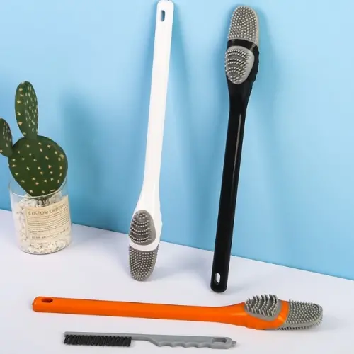 Ördek Tasarımlı Silikon Tuvalet ve İnce Detay Fırçası