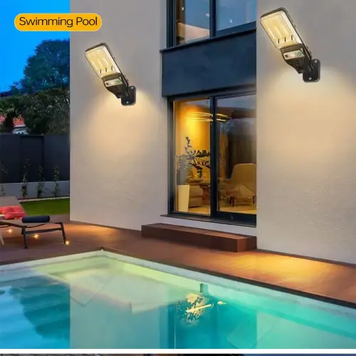 Panther Pt-2980 Solar Duvar Lambası Siyah