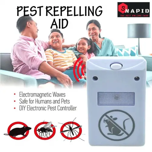 Pest Repeller Böcek Sinek Haşere Fare Kovucu Ultrasonik Zararlı Kovar Cihaz