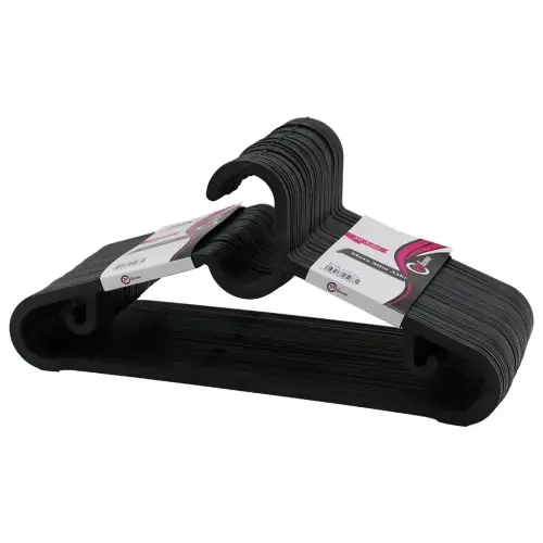 PİHOME Pİ-540 ( 40PCS ) ( MORE SLİM ) ( SİYAH PLASTİK ) ELBİSE ASKISI*12=K