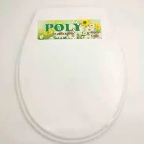 POLY ET-011 BEYAZ YUMUŞAK KLOZET KAPAK BÜYÜK PUF*17