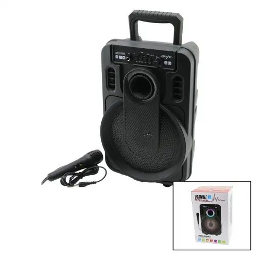 PORTABLE ABS-8101 PL-4435 ( 8) SPEAKER HOPARLÖR ( BLUETOOTH ) ( MİKROFONLU ) ( IŞIKLI ) ( USB & TF & AUX & MIC )*8