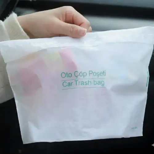 Pratik Su Geçirmez Oto Araba Çöp Poşeti Yapışkanlı 20 Adet