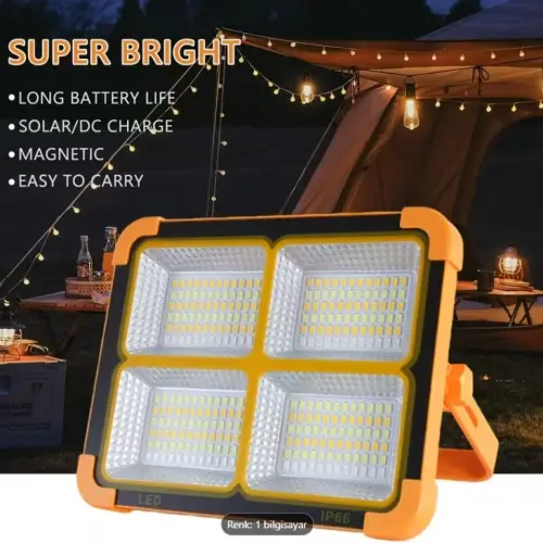 ProKAMA Ledli Solar Projektör 100W BK-100W