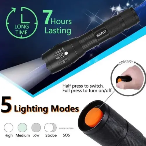 Q-Max PS-918A Şarzlı Zomlu Police El Feneri