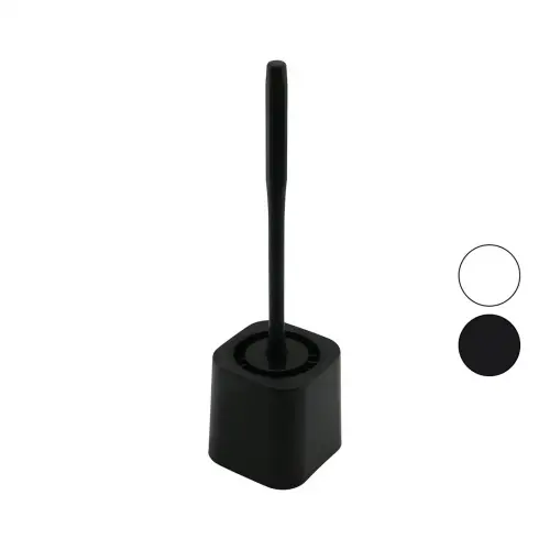 QLUX BSF-00978 ( SİLİKON ) WC & KLOZET FIRÇA SETİ ( PLASTİK SAP & HAZNE )*12=K