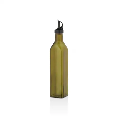 QLUX C-00406 ( CAM ) ORGANİK YAĞDANLIK ŞİŞE ( 500ML ) ( PLASTİK KİLİTLİ KAPAK )*15=K