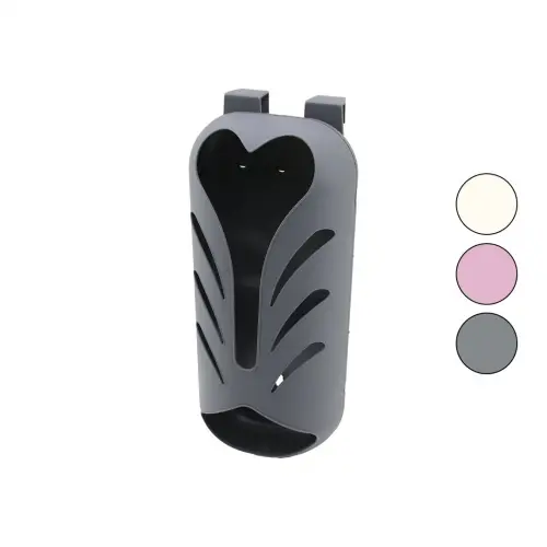 QLUX L-00244 POŞETLİK ( KALP ŞEKİL AĞIZLIK ) ( RENKLİ PLASTİK ) ( 2 YÖNLÜ KULLANIM ) ( YAPIŞKANLI & VİDALI MONTAJ )*16=K