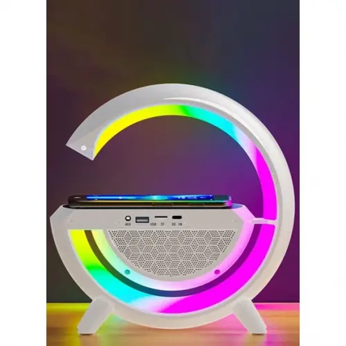 Egonex Kablosuz, Usb Bağlantılı, Ekstra Uzun Pil Ömürlü, 7 Renk Seçenekli Ambiyans Işığı,Telefon Şarj Standı BT2301