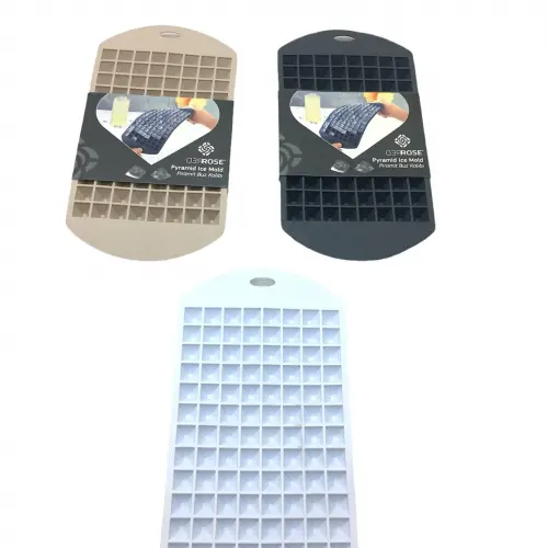 REDROSE GP-146 ( MİNİ PİRAMİT ŞEKİL ) ( 96LI ) ( SİLİKON ) BUZLUK KALIP ( RENKLİ ) ( ASKILIKLI )*60=K