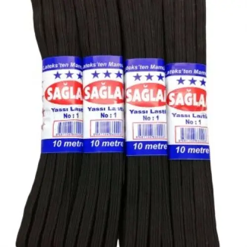 SAĞLAM HUZUR ( SİYAH ) ( YASSI ) NO-1 10MT DON LASTİK*20X25