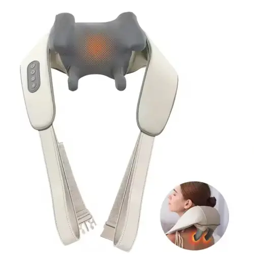 Şarjlı Ovmalı Isıtmalı Boyun Sırt-Bel Omuz Bacak Cihazı İnsan Eli Yoğurma Hissi Veren Masaj