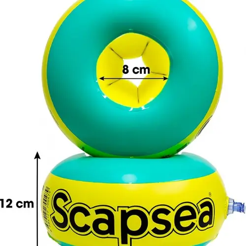 Scapsea Çocuklar Için Yüzme Kolluğu Içi Dolgulu 10KG - 40KG Arası Tamir Bandı Hediyeli