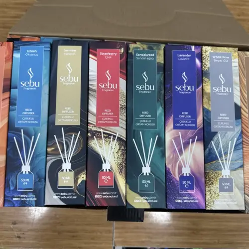 Sebu Bambu Çubuklu Oda Kokusu 50 ML 8 Çeşit Stand