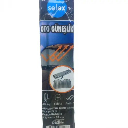 SELEX-638 ( LÜX ) PAT PAT BALONLU OTO ARAÇ GÜNEŞLİK VANTUZLU ( 130X60CM )  (BRKT-039638)*50