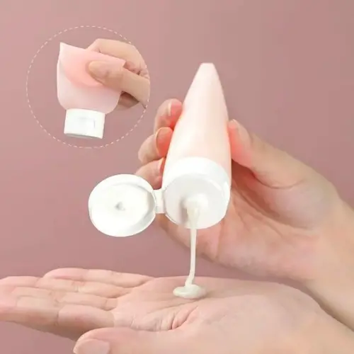 Seyahat Tipi Doldurulabilir Krem Şampuan Kutusu 3 lü Set