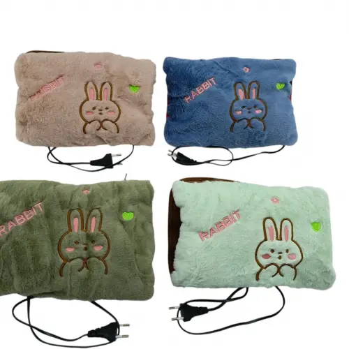 SHS RABBIT (FY-500W) DMR-4723 ( FİŞLİ & ŞARJLI ) SICAK SU TORBASI (POLAR & KADİFE KUMAŞ &HAYVAN NAKIŞLI )*100