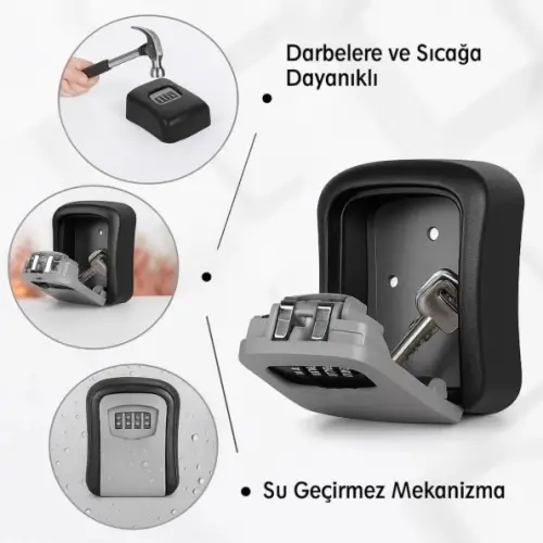 Şifreli Anahtar ve Eşya Saklama Güvenlik Kasası