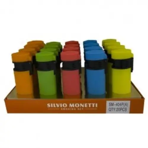 SILVIO MONETT SM-0404P-A RENKLİ PÜRMÜZLÜ CEP ÇAKMAK*20X36