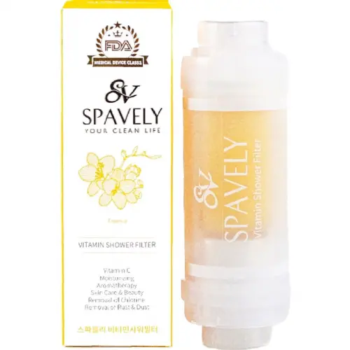 Spavely Vitamin C Duş Filtresi Her türlü cilt tipini ve özellikle kuru ciltleri nemlendirmek için, Kore Güzellik ürünü (Frezya)
