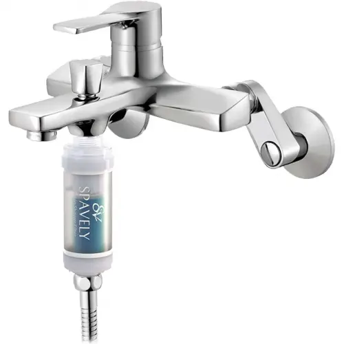 Spavely Vitamin C Duş Filtresi Her türlü cilt tipini ve özellikle kuru ciltleri nemlendirmek için, Kore Güzellik ürünü (Yeşil Limon )