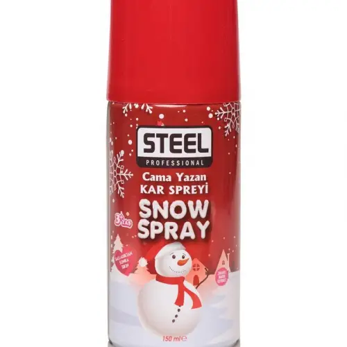 STEEL CK-7597 SNOW PARTY SPRAY KAR SPREYİ 150ML ( HER YÜZEYE KAR EFEKTLİ YAZI YAZMA )*12X6