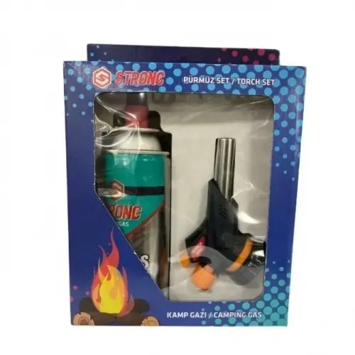 Strong Kamp Gazı Seti Bütan Propan Kamp Ocak Pürmüz Seti 1300 Derece