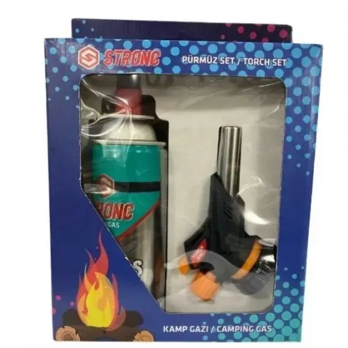 Strong Kamp Gazı Seti Bütan Propan Kamp Ocak Pürmüz Seti 1300 Derece