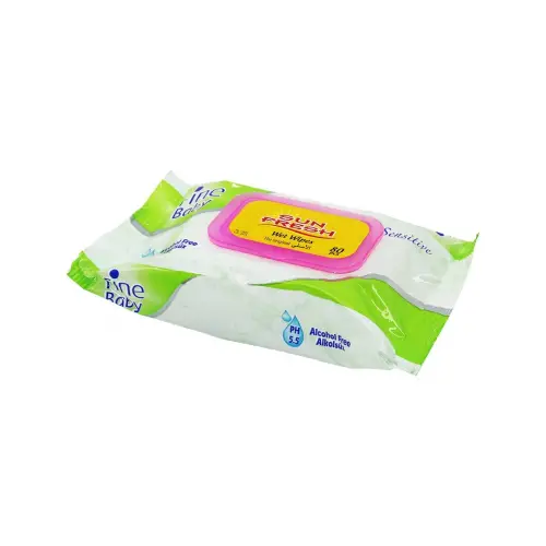 SUNFRESH FİNE BABY ( 80PCS ) SENSİTİVE ISLAK MENDİL*12=K