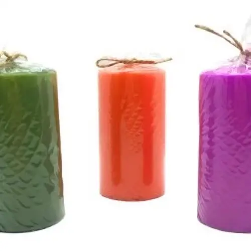 TAKOZ-006 ( SİLİNDİR RENKLİ ) ( KÖPÜK & BÜYÜK BOY ) MUM*24=K