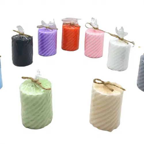 TAKOZ-008 ( BURGU DESENLİ ) ( SİLİNDİR KOKULU ) ( KÖPÜK ) MUM*28=K