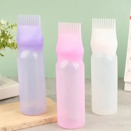 Taraklı Saç Boyama ve Bakım Yağı Uygulama Şişesi