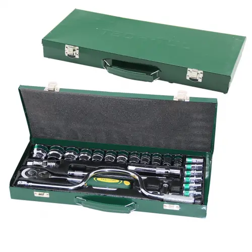 TECH-TUL TT-106 MIRROR ( 24PCS ) LOKMA SETİ ( METAL ÇANTALI )*1