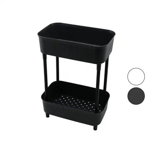 TİMEX TİM-992 ( 2 KATLI ) DÜZENLEYİCİ ORGANİZER ( PLASTİK RAF ÜNİTESİ ) ( 29.5 X 18 X 41.5CM ) ( MUTFAK & BANYO & ÇOK AMAÇLI )*6=K