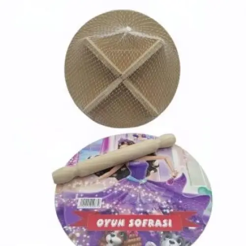 TRK-143 GÜRGEN 24CM.RESİMLİ AHŞAP OYUN SOFRASI EKMEK TAHTA*60