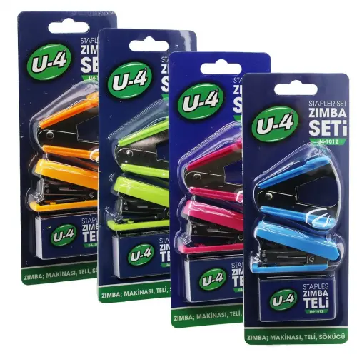 U-4 U4-1012 ( 3PCS ) ZIMBA SETİ ( MİNİ ZIMBA MAKİNESİ & TELİ & TEL SÖKÜCÜ )*24X12