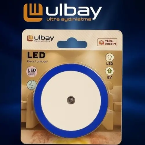 ULBAY GC-01 ULBAY ( YUVARLAK & FOTOSELLİ ) GECE LAMBASI 0.1W*10X24