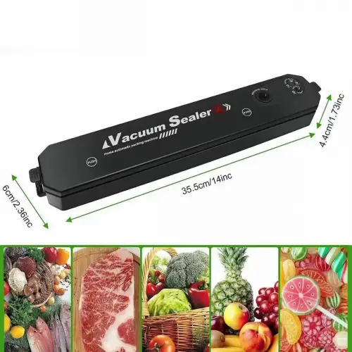 Vacuum Sealer Ev Tipi Vakumlama ve Yapıştırma Makinesi + 10 Adet Vakum Poşeti