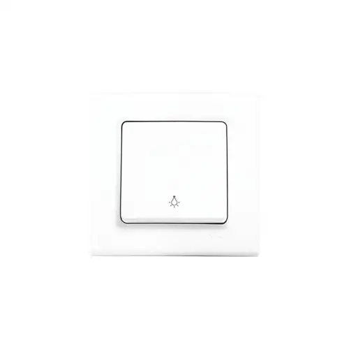 VİKO-91400003 LİNNERA S ( LIGHT & ÇERÇEVELİ ) TEKLİ ANAHTAR ( BEYAZ )*12X10