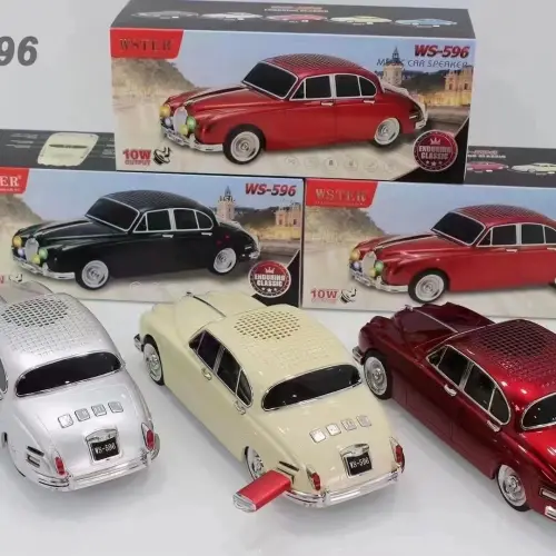 WS-596 Araba Görünümlü Kablosuz Bluetooth Hoparlör Siyah