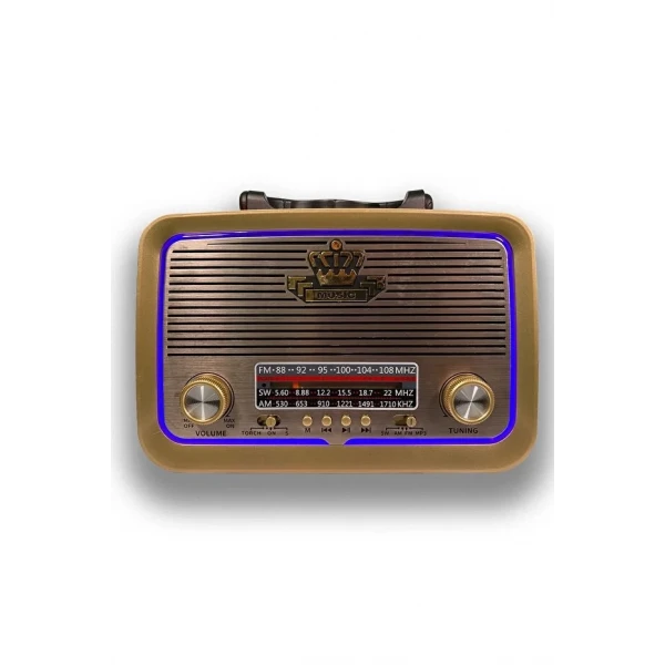 Ahşap Görünümlü Nostaljik Radyo Yage YG-300