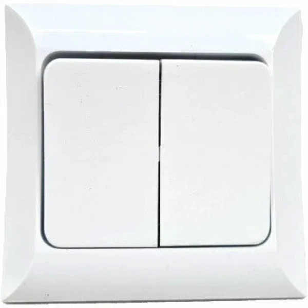 Egonex Atom Komitatörlü 2li Anahtar Priz*12x10