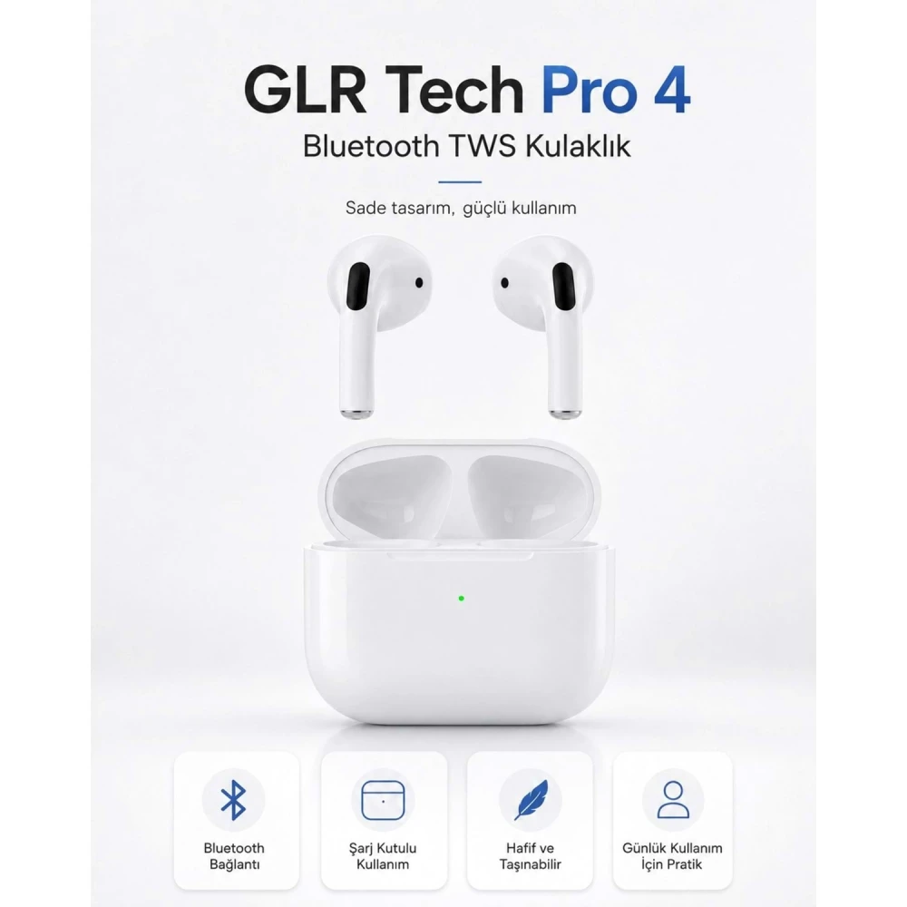 GLR Tech Pro 4 Bluetooth TWS Kulaklık