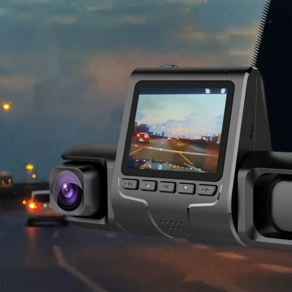 1080P Üçlü Lens Araba Dash Cam Dashcam Ön İç & Arka HD Araba DVR 120 ° Açı Döngü Kaydı Yerçekimi Sensörü 1080P Üçlü Lens Araba Dash Cam Dashcam Ön İç & Arka HD Araba DVR 120 ° Açı Döngü Kaydı Yerçekimi Sensörü