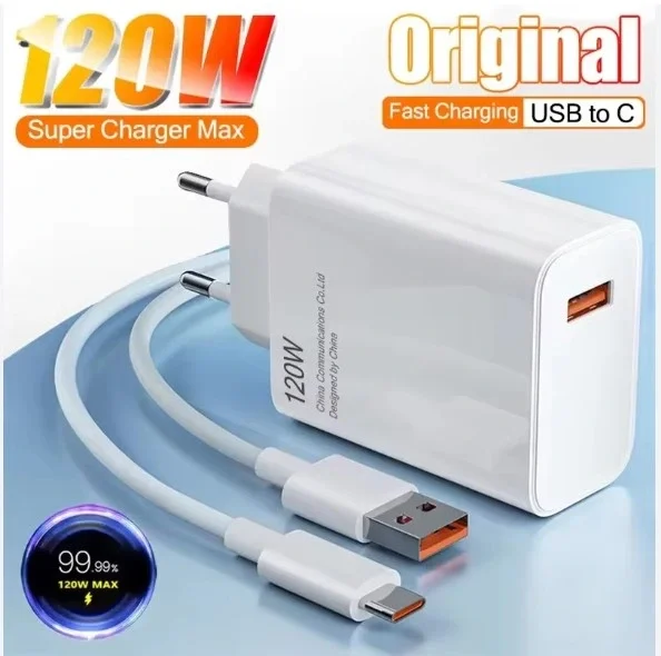 120 Watt Hızlı Çift Turbo Şarj Cihazı