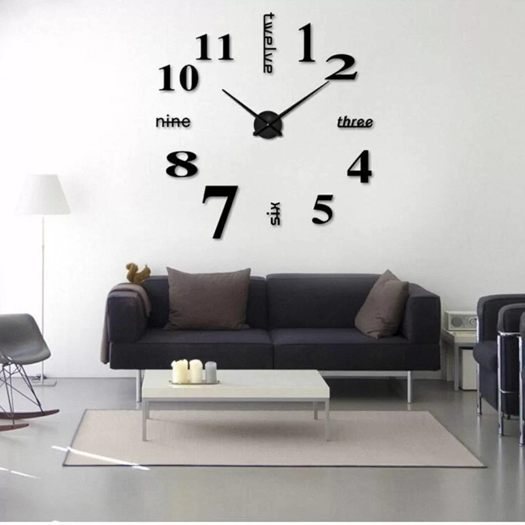 3D Wall Dıy Clock Yeni Nesil 3D Duvar Saati