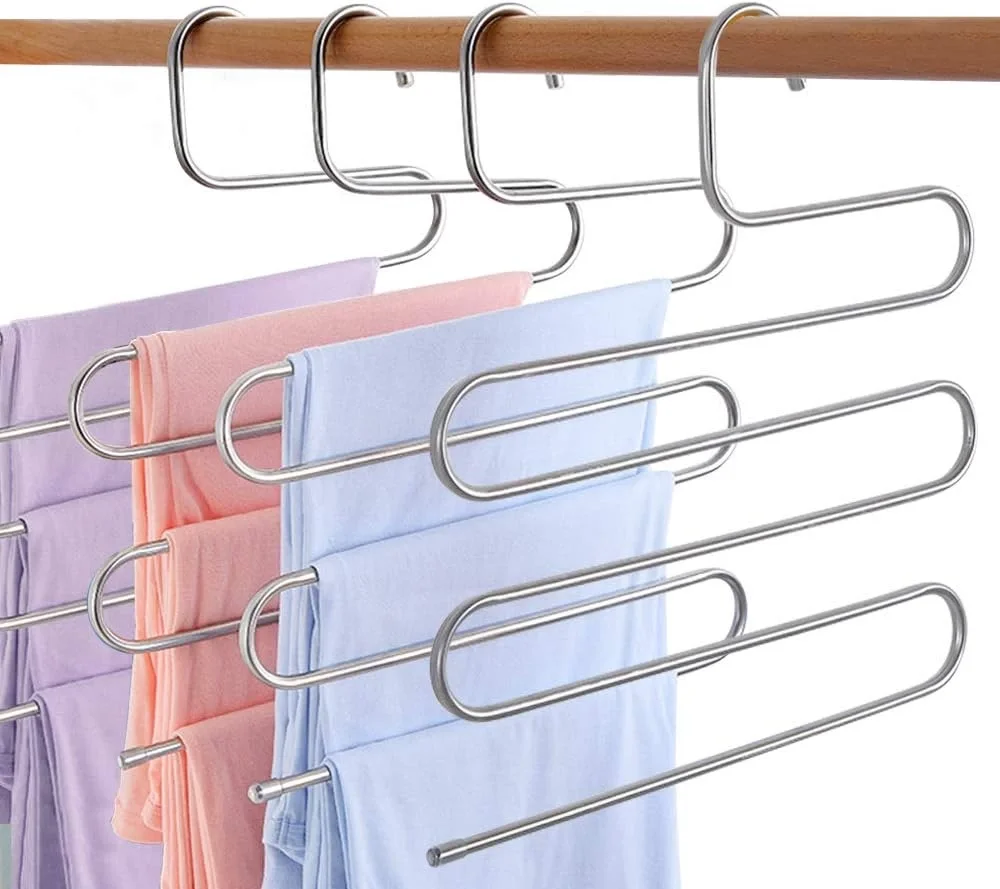 5 Katlı Pantolon Eşarp Askısı Metal Egonex