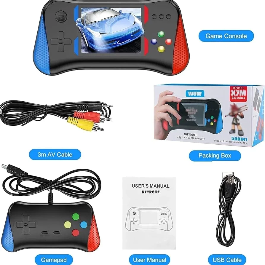 500 In 1 Oh Youth Joystick Retro Oyun Konsolu Tv Bağlantı Özellikli 2 Kişilik Destekli G11 500 In 1 Oh Youth Joystick Retro Oyun Konsolu Tv Bağlantı Özellikli 2 Kişilik Destekli G11