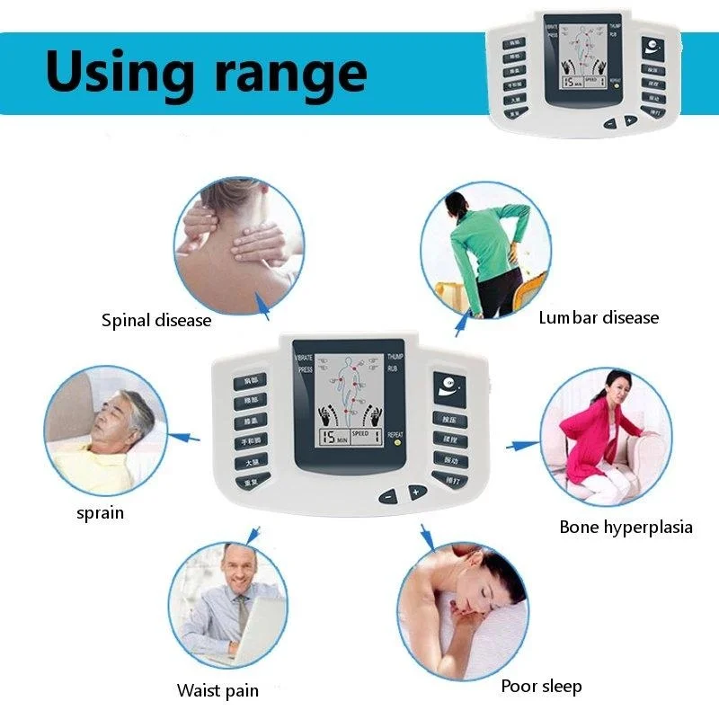 16 Pedli Tens Cihazı, Elektrikli Masaj Aleti, Nabız Kas Stimülatörü 16 Pedli Tens Cihazı, Elektrikli Masaj Aleti, Nabız Kas Stimülatörü