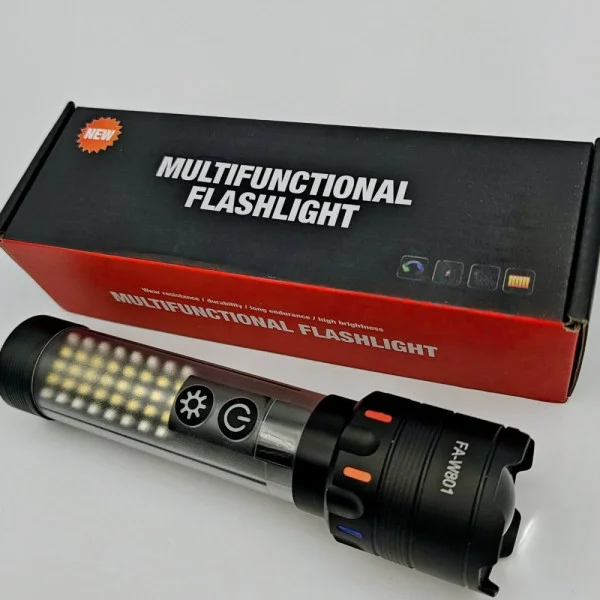 GÜÇLÜ TAKTİK LED EL FENERİ PAWEINUO SDT53 – 3800LM, 35W, YAN COB AYDINLATMA VE TYPE-C ŞARJ ÖZELLİĞİNE SAHİP GÜÇLÜ TAKTİK LED EL FENERİ PAWEINUO SDT53 – 3800LM, 35W, YAN COB AYDINLATMA VE TYPE-C ŞARJ ÖZELLİĞİNE SAHİP